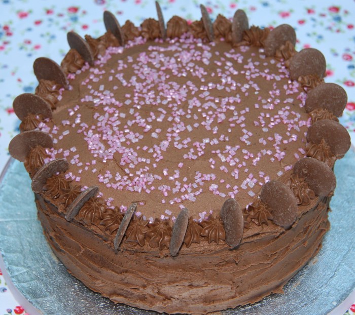 choc birthday cake blog