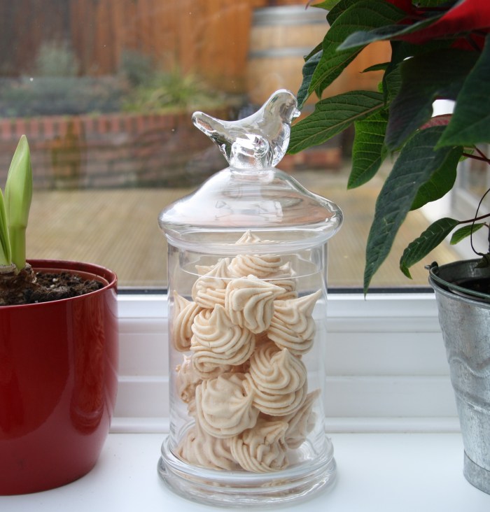 jar of meringues