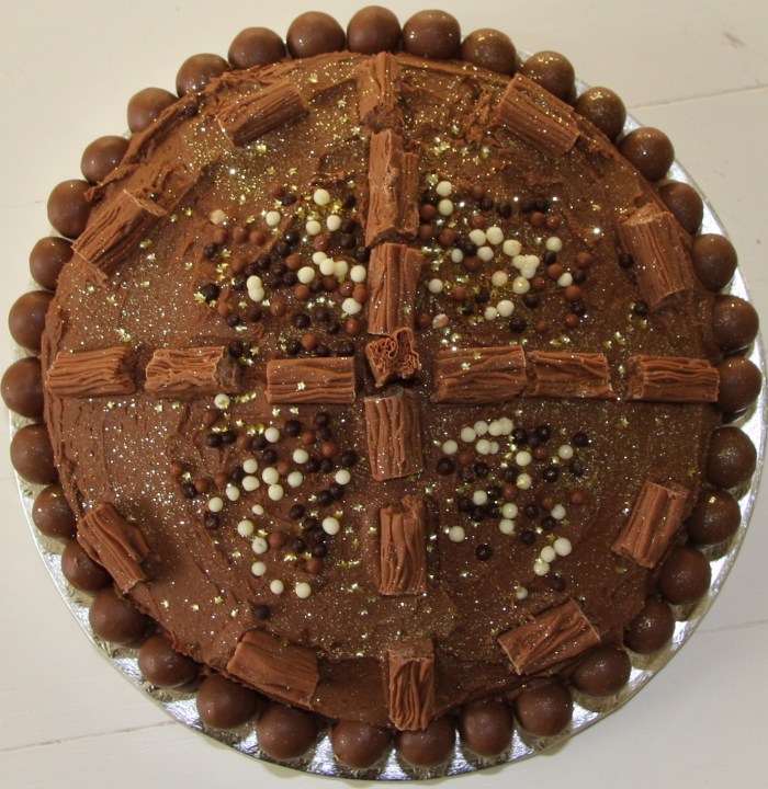 chocolate malteser birthday cake