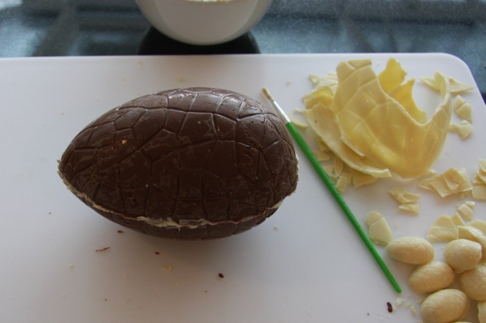 homemade chocolate egg