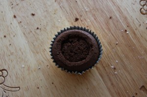 filling cupcakes