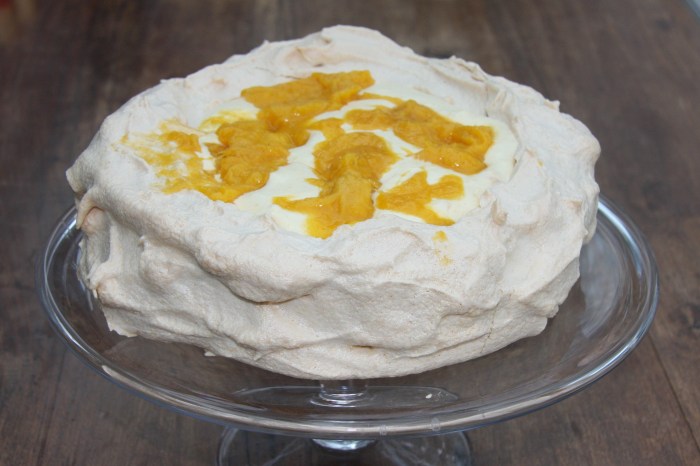 Not the prettiest pavlova ever made but still yummy!