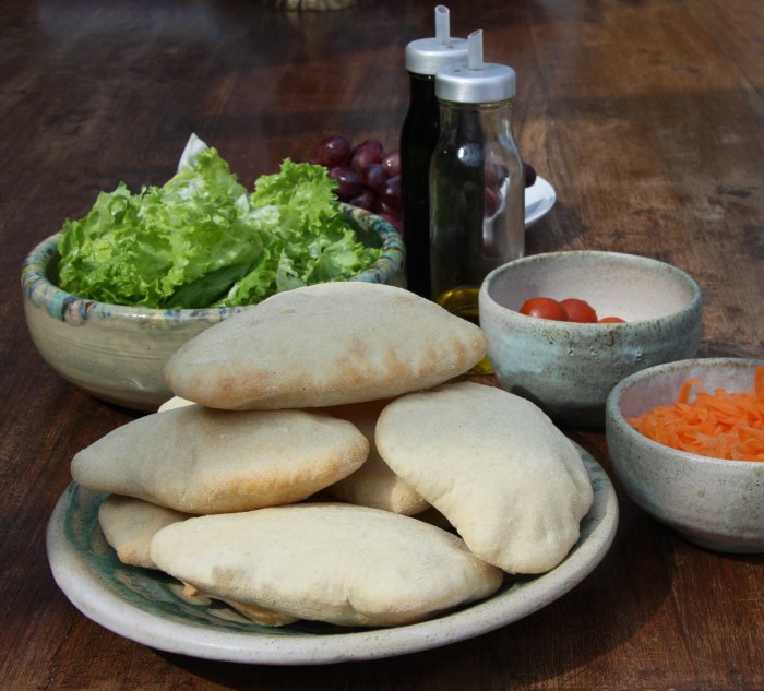 homemade pitta bread
