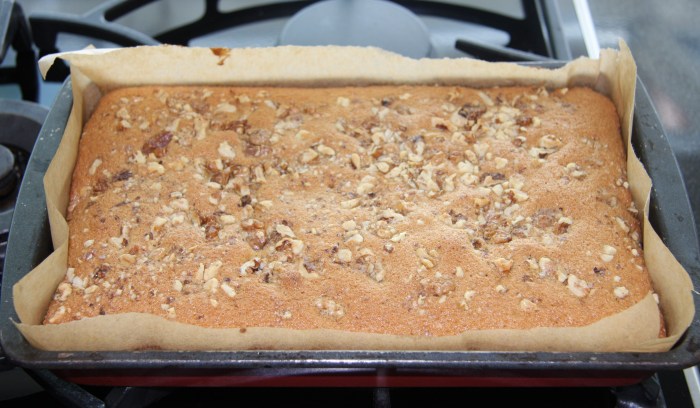 Coffee walnut cake