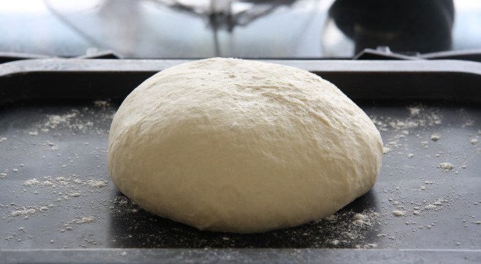 white bread dough