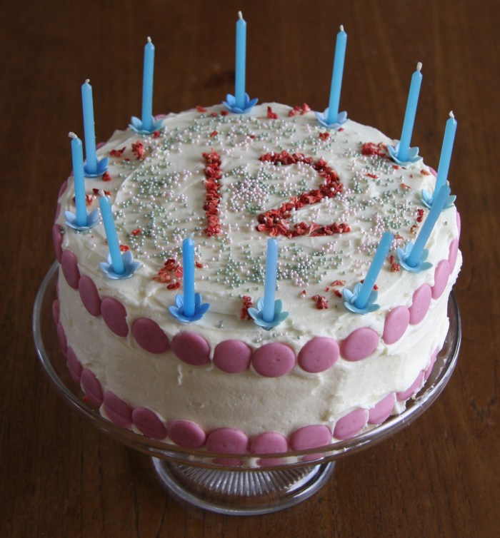 rainbow birthday cake