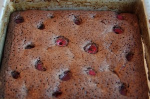 raspberry brownies