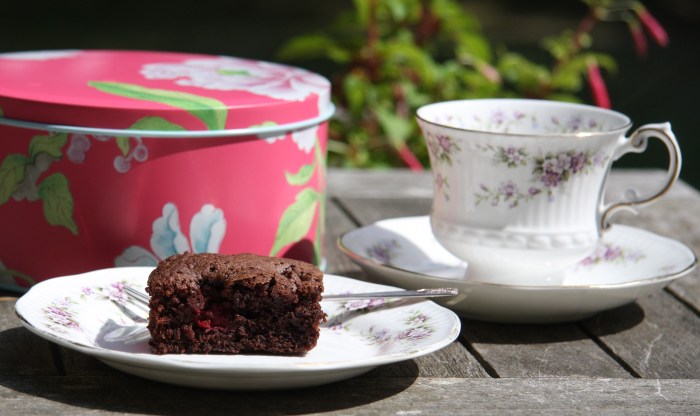 raspberry brownies