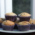 pear blackberry muffins