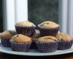 pear blackberry muffins