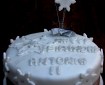 snowflake birthday cake