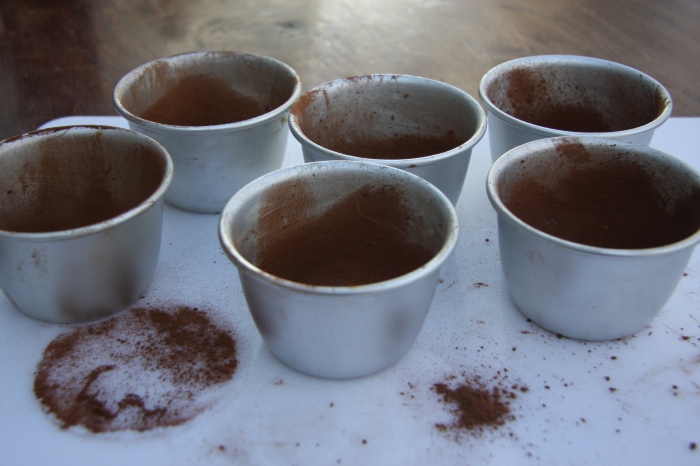 making chocolate fondants