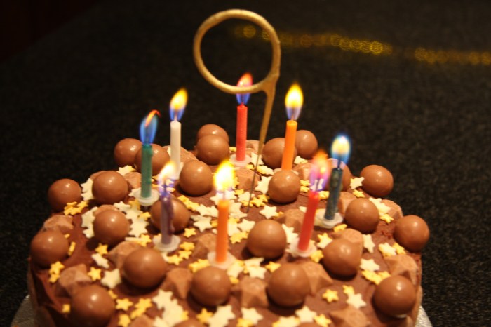 chocolate birthday cake