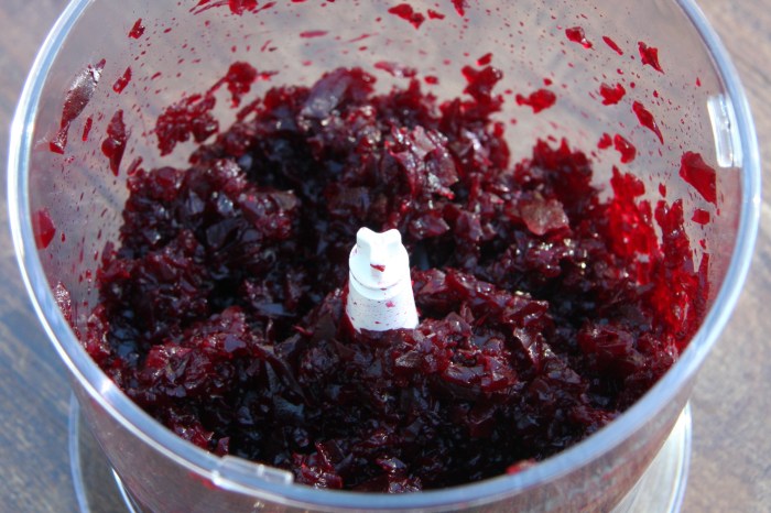 chopped beetroot