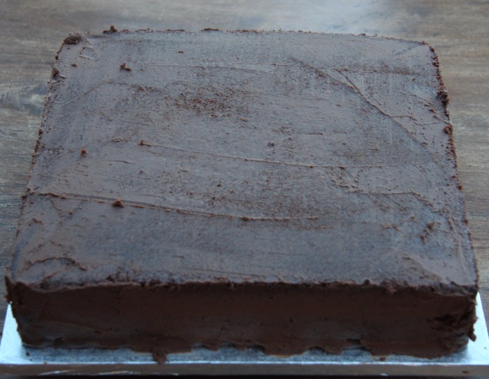 making birthday cake