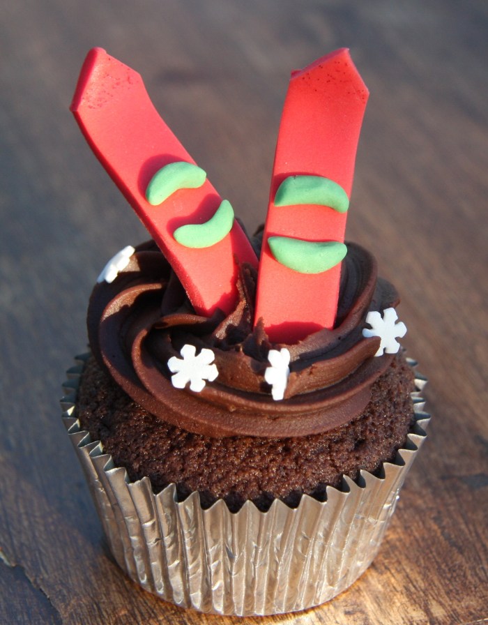 ski cupcake