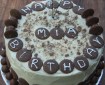 chocolate button birthday cake