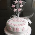 star 18th birthday cake