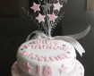 star 18th birthday cake