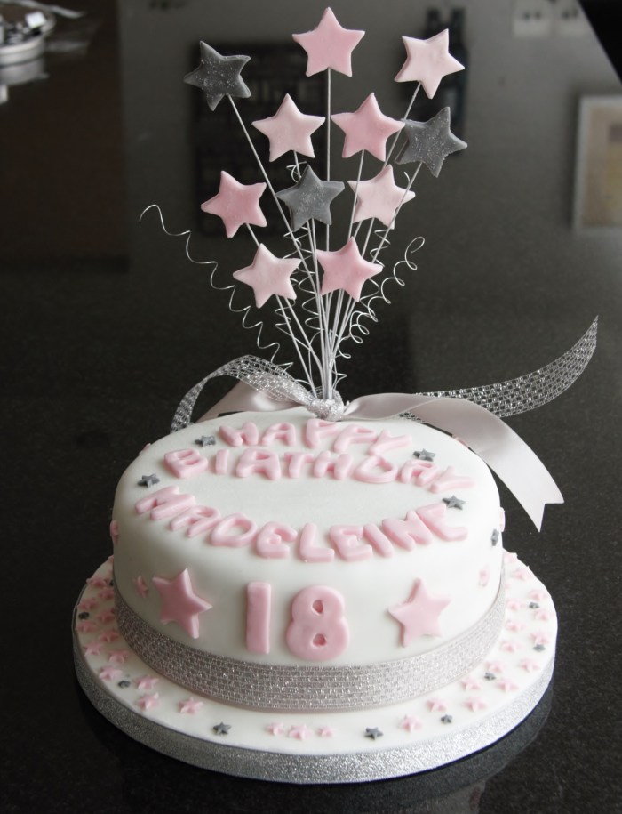  star 18th birthday cake