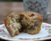 rhubarb ginger muffins