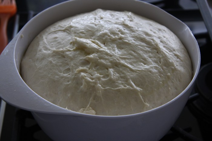 making focaccia
