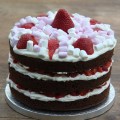 chocolate strawberry birthday cake