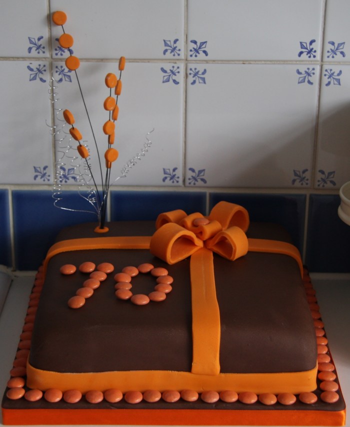 chocolate 70th cake