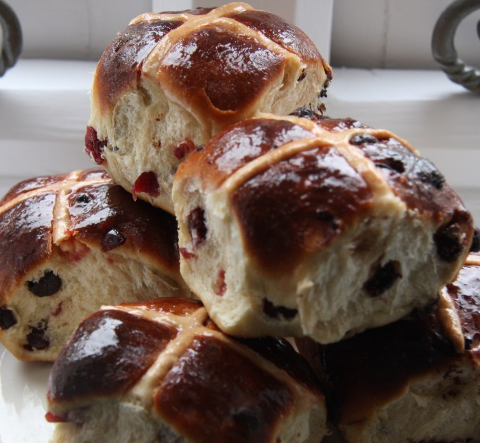 cranberry chocolate buns