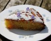 lemon rosemary polenta cake