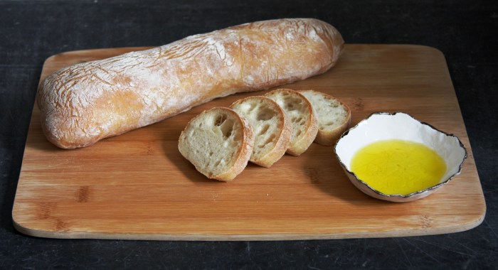 homemade ciabatta