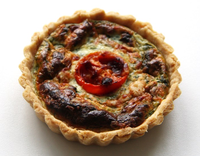 spinach ricotta quiche
