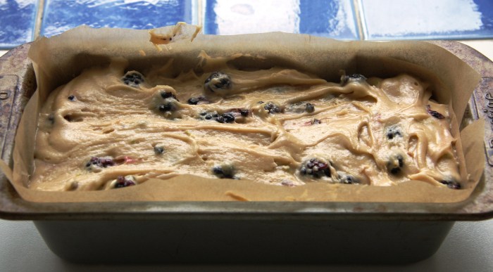 blackberry coconut lime loaf