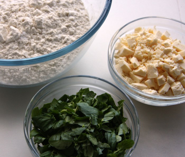 watercress and cheese soda bread