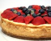 baked vanilla berry cheesecake