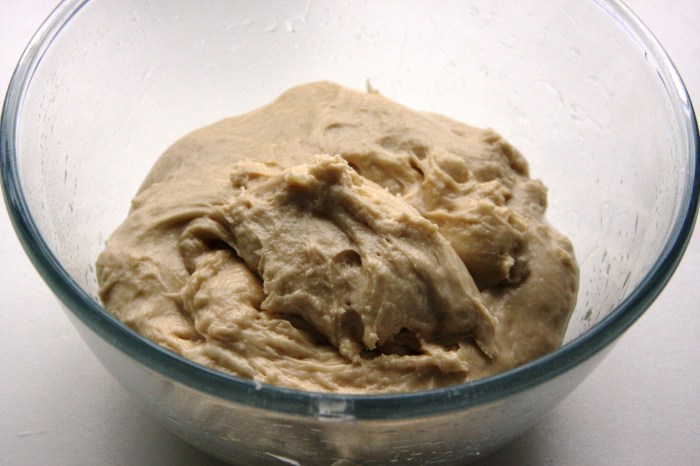 making sweet bread dough