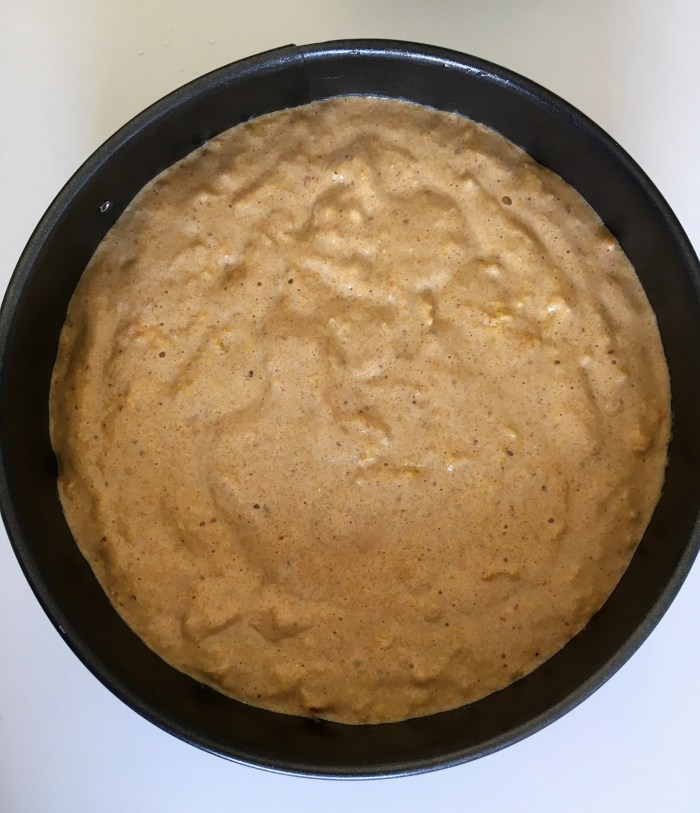 making orange polenta cake