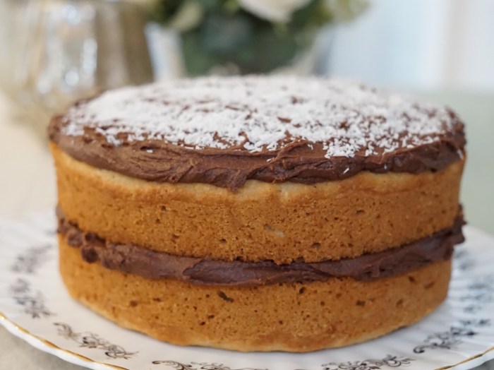 easy vegan coconut chocolate cake