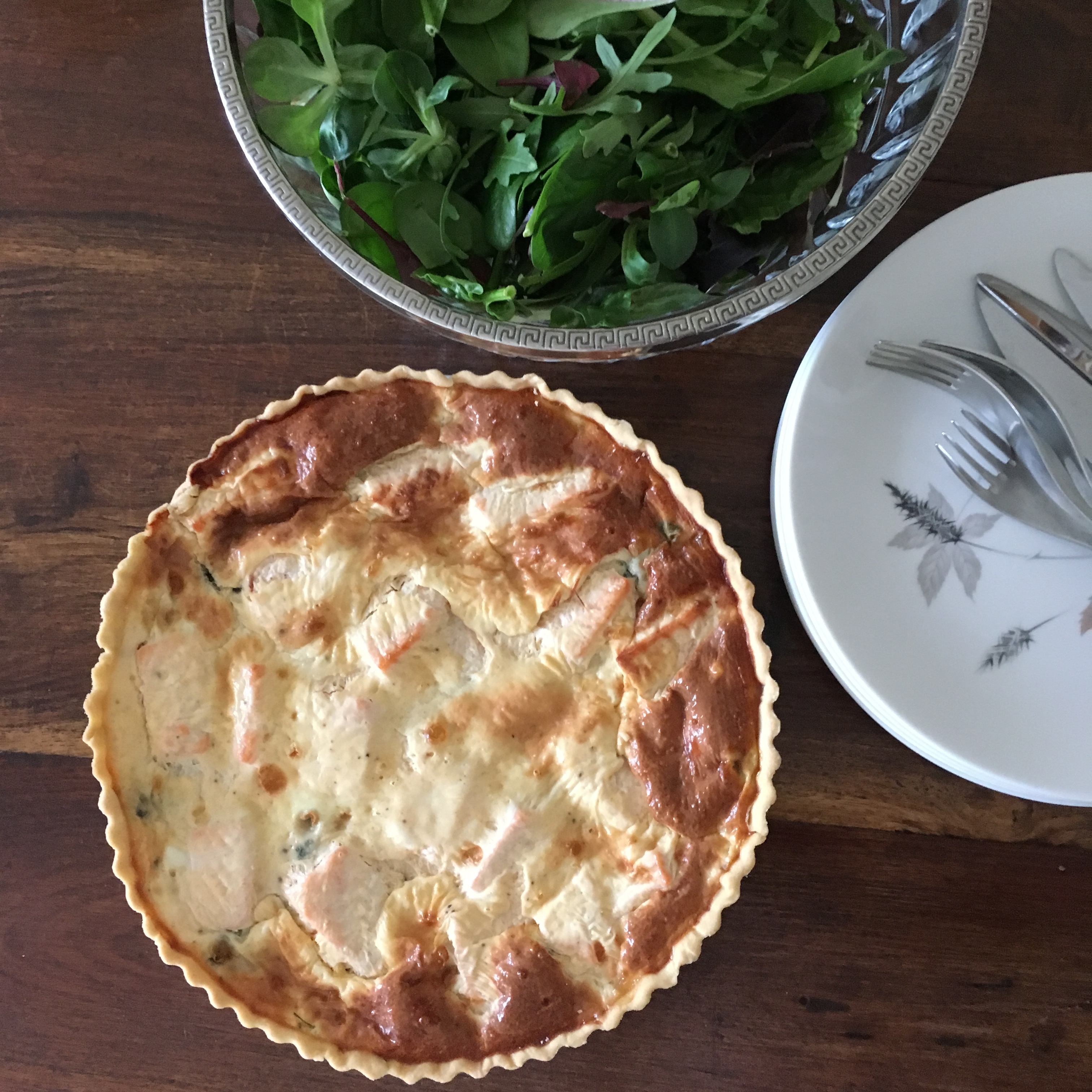salmon quiche