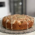 maple pecan apple cake
